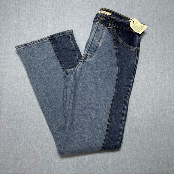 NWT Levi’s Wedgie Bootcut Western Size 27/32 in Practically Pieced Medium Wash - Picture 3 of 8